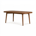 Esstisch 160 x 80 x 75 cm Holz braun oval skandinavisch