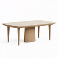 Esstisch 180 x 90 cm Naturholz Holz moderner Stil